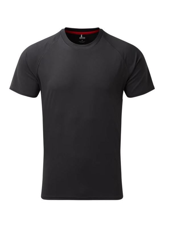 MENS UV TEC TEE CHARCOAL - SIZE MEDIUM