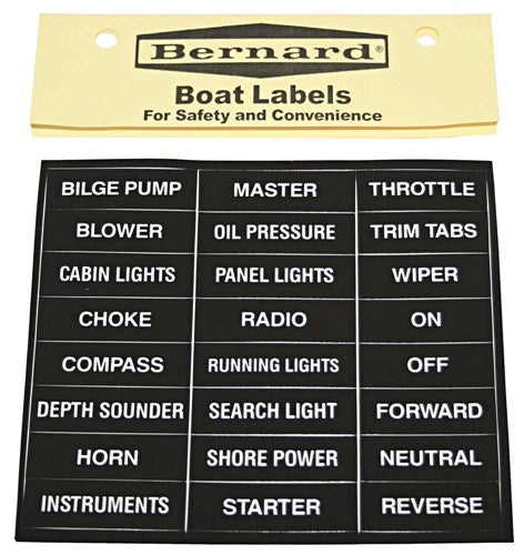 Label -Boat Stick-On