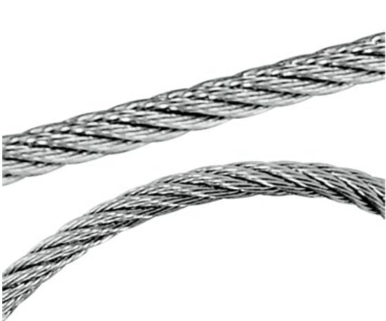 RONSTAN WIRE ROPE - 316 STAINLESS STEEL - 2.5mm, 1x19,  - sold per metre