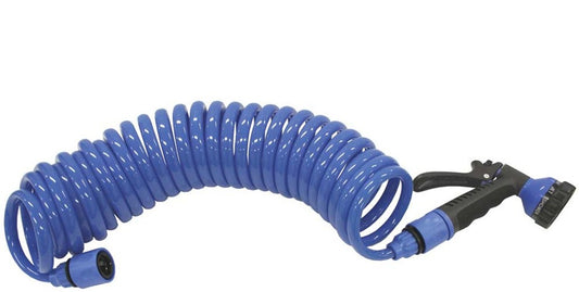 COILED HOSE WITH GUN - STANDARD 7.6 Mtr