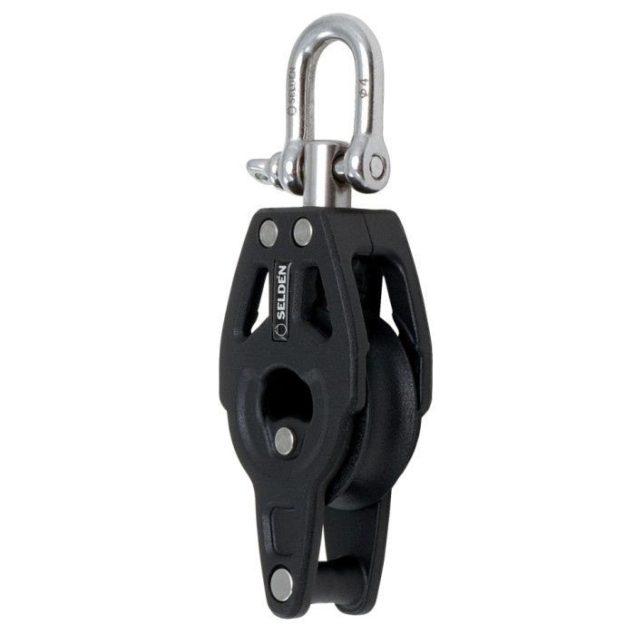 SELDEN  SINGLE BLOCK, BBB30 WITH BECKET - SWIVEL SHACKLE