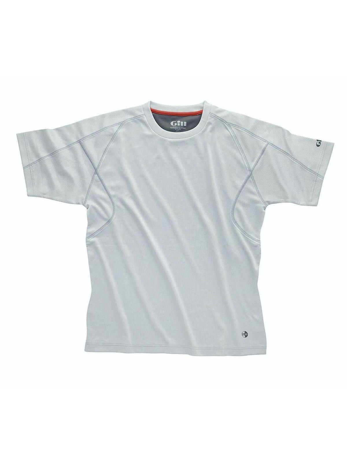 GILL MEN'S UV TEC SHORT SLEEVE PERFORMANCE SHIRT - SILVER GREY - LAST ONES SIZE MEDIUM , LARGE & XLARGE ONLY