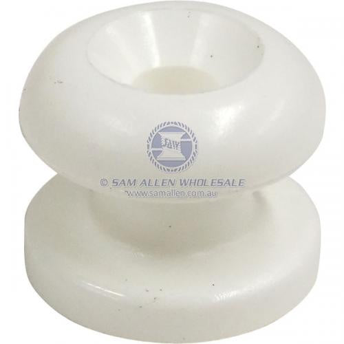 CORD BUTTON MEDIUM WHITE