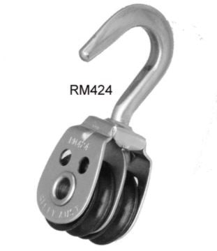 Riley Block Hooked Revolving Double 19x6mm