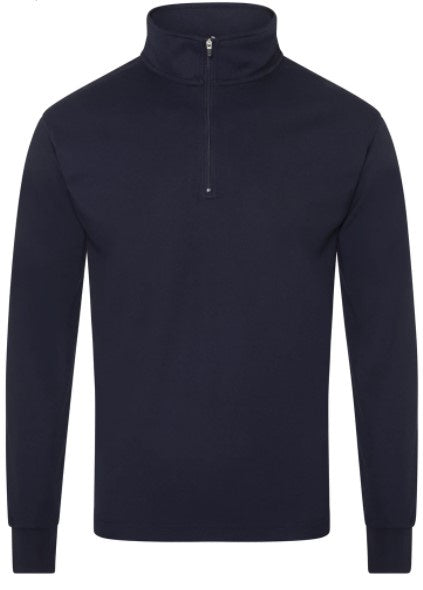 BURKE LONG SLEEVE CREW POLO - NAVY