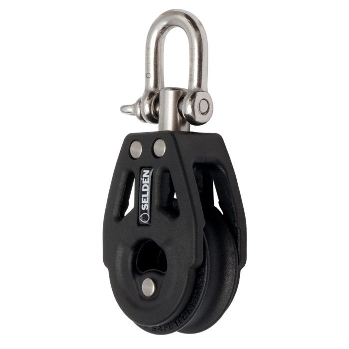 SELDEN SINGLE BLOCK, BBB30 WITH SWIVEL SHACKLE SWIVEL