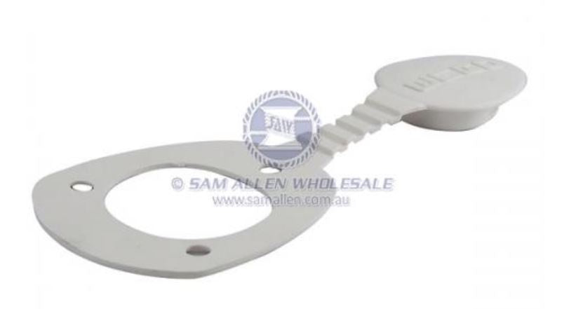 ROD HOLDER CAP - OVAL TOP WHITE