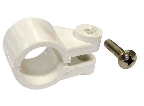 CANOPY TUBE KNUCKLE  / TUBE CLAMP 25MM WHITE