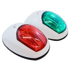 12V/20M LED NAVIGATIONS LIGHTS - PORT / STARBOARD - WHITE