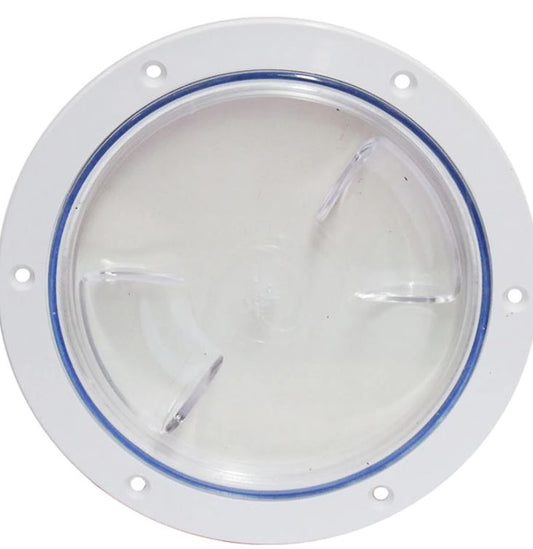 Nairn Port -150MM -  WHITE FRAME /CLEAR LID