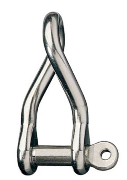 Ronstan Shackle,Twisted,Pin 1/2inch L:64mm,W:19mm