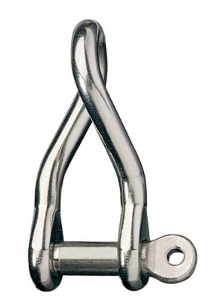 Ronstan Shackle,Twisted,Pin 3/8inch L:53mm,W:16mm