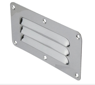 STAINLESS STEEL LOUVRE VENT W 127MM X H 115MM