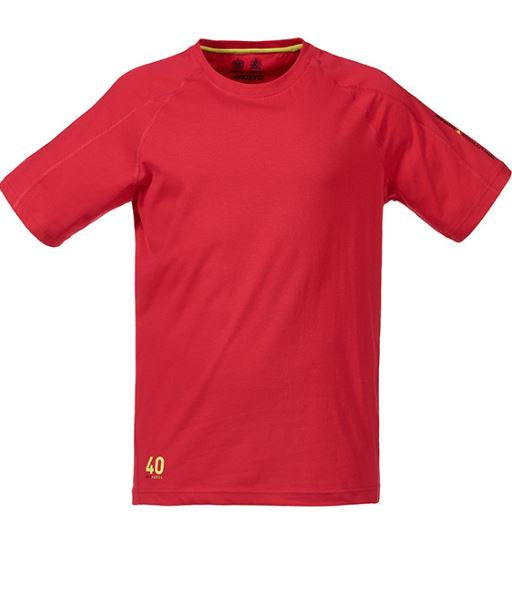 MUSTO EVOLUTION LOGO S/S TEE - RED