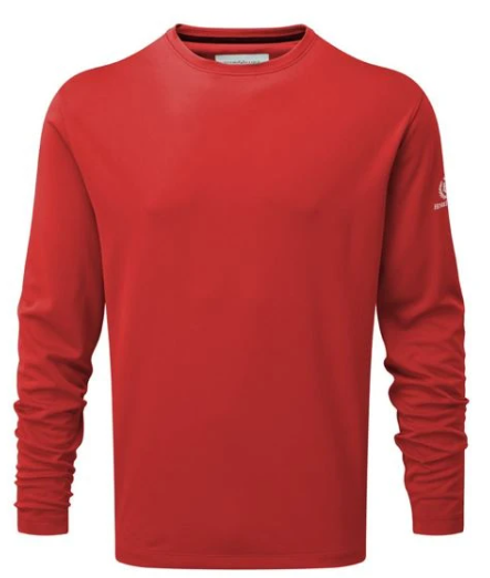 Henri Lloyd Mono Long Sleeve Tee - RED - LAST ONES SIZE L & XXXL ONLY