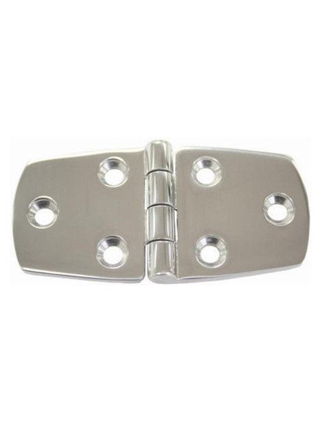 LOW PROFILE 316 STAINLESS STEEL HINGE - 76MM X 38MM